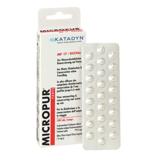 micropur forte MICROPUR FORTE Pastillas potabilizadoras de agua. Kit de supervivencia nuclear